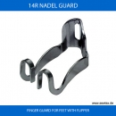 14R NADEL GUARD fr 2 Nadel Nhmaschinen - FINGER GUARD FOR FEET WITH FLIPPER