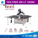 Programmierbare pattern sewing machine TEXI FREE 360 LF 120X80 SET mit 360-Grad Drehkopf