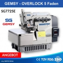 2-Nadel/5-Faden Overlockmaschine Gemsy SG7725E - DIRECT DRIVE - AAA Quality Maschine