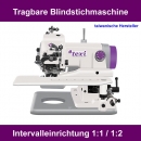 TEXI COMPACTA Universelle, tragbare Blindstichmaschine fr leichte und mittlere Stoffe