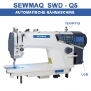 Sewmaq SWD-Q5 - Automatische Sprech-Schnellnher mit USB Fadenabschneider Endverriegelung Direkt drive