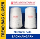 20 x FISCHBEIN Threads F25010SH FISCHBEIN, Nhgarn fr Sacknhmaschinen - 20 Stck