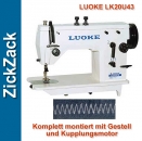 1 Nadel ZickZack LUOKE LK20U43 mit AC TEXI Power Motor komplette Nhmaschine