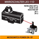 MIKROSCHALTER LX5-11D fr Sacknhmaschinen GK26, NP7A, Siruba, Sk26 MICROSWITCH POWER ON- OF ON / OFF PUSH SWITCH