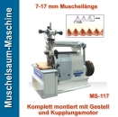 Muschelsaum-Maschine MS-117, 7-17 mm Muschellnge - Montiert