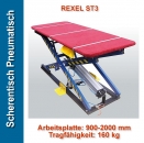 Pneumatischer Scherentisch Rexel ST-3 fr Polsterherstellung Arbeitsflche 900 x 2000 mm
