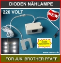 Magnetisch SMD 6 LED's LAMPE FR JUKI BROTHER PFAFF SIRUBA Etc.