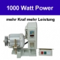 Premium Paket ! 1 Nadel Walking Foot Polsternhmaschine NX0918, Set  mit Tisch und AC Motor 1000 Watt - aufgebaut