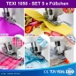 TEXI 1050 Set von 5 Fchen fr Texi Pierrot und Texi Joylock und andere Overlock Nhmaschinen