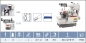 1 Nadel- 3 Faden 737F-504M2-04WR/LF-B Overlockmaschine mit direkt angetriebener Nadelstange-Komplett