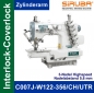 Siruba C007J-W122-356/CH/UTR (Zylinderarm) 3-Nadel oben/unten berdecknahtmaschine-Komplett