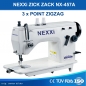 1-Nadel ZickZack Geradestich NX457A - 3 POINT ZickZack - Set mit Tisch und AC Motor 750 Watt - aufgebaut geliefert