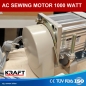 POWER AC Motor 1000 Watt 220-240 Volt - LEISTUNGSSTRKSTEN AC MOTOR ideal geeignet fr sehr schwere Maschine von Zweichfach/ - Dreifachtranpost Nhmaschinen