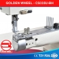 Industrienaehmaschine Golden-Wheel CS-335U-BH Bandeinfasser Dreifachtransport Freiarm Ledermaschine Polstermaschine mit Nhtisch und 1000W AC Motor