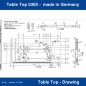 Tischplatte Table Top fr Industrienhmaschinen Klasse L818, 0302, 0303, 0618, 0628, ZigZag 1530, Zoje 8500H etc.