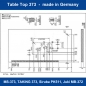 Tischplatte Table Top fr Industrienhmaschinen Klasse - Tischplatte MS-373, TAKING 373, Siruba PK511, Juki MB-372 and MB-373 button sewing machine