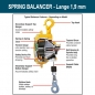 Spring balancer 4,5-9 Kg von EHW high quality zur Gewichtsreduzierung von Handwerkzeugen und alle Sacknhmaschinen