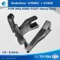 Zipper Foot Kederfuss U192KC + U193K 1/4 - 6,4mm  fr Brother B797, Zoje 0303, Mitsubishi DY LY Serien , 0302, 0303, 0303L