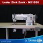 Leder ZickZack Geradestich Nhmaschine NX1530 mit 750 Watt AC Motor - AUFGEBAUT geliefert