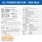 Aerostar KF AC Motor 1000 Watt, 220-240 Volt - ideal geeignet fr Zweichfach/ - Dreifachtranpost Nhmaschinen