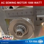 POWER AC Motor 1000 Watt 220-240 Volt - LEISTUNGSSTRKSTEN AC MOTOR ideal geeignet fr sehr schwere Maschine von Zweichfach/ - Dreifachtranpost Nhmaschinen