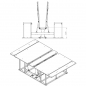 HUBARBEITSTISCH Nexxi-200 - mit Schmetterlingsklappfunktion 2700 x 2000, 220-230 Volt mm