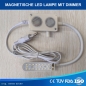 Magnetische LED Nhleuchte 20D - 20 Leds mit DIMMER und 1,50 Meter 220-230 Volt 9Watt - SCHWANENHALSLAMPE