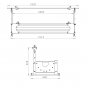 Materialrollengestell Stoffrollenstnder LS-1/K Rollenbreite: 1800 mm, Rollendurchmesser: 800 mm