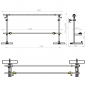 Materialrollengestell Stoffrollenstnder LS-1 Rollenbreite: 1800 mm, Rollendurchmesser: 600 mm