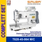 T828-45-064 M/C + A/K + C-30 SIRUBA Zweinadel-Steppstichmaschine fr mittlere Ware Komplett mit Servomotor