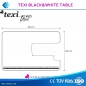 TEXI BLACK&WHITE EXTENSION TABLE Masse: 29 cm x 42 cm