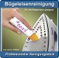 Universeller Reinigungsstick fr Bgeleisensohlen Universal stick for cleaning iron's foot