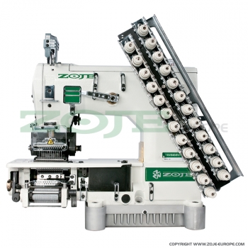 12-Nadel Kettenstichmaschine mit Puller von Zoje ZJ1414-100-403-601-12064 mit energiesparendem Motor - Kopie