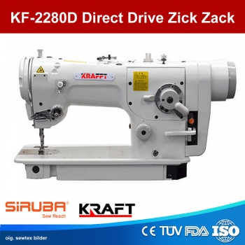 Siruba by Kraft - KF-2280D Direct Drive 1-step Zig-Zag Machine Direkt Drive Motor - Set mit Tisch