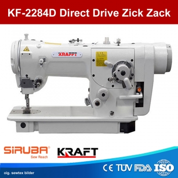 Siruba by Kraft - KF-2284D Direct Drive 1-step / 3-steps Zig-Zag Machine Direkt Drive Motor - Set mit Tisch