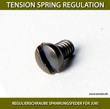 REGULIERSCHRAUBE SPANNUNGSFEDER FR JUKI - TENSION SPRING REGULATION PIN FOR JUKI