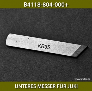 B4118-804-000+ UNTERES MESSER FR JUKI MO800 MO804 MO812 MO816 - LOWER KNIFE FOR JUKI