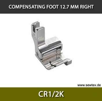 CR1/2K-Compensating foot 12.7mm, right, for fine knitwear