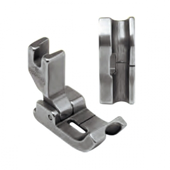 P69RH-NF 1/8 zum Annhen von Keder, Schnur fr Steppstichmaschine Nadeltransport rechts 3.2mm - HINGED PIPING FOOT