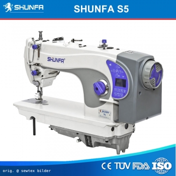 Sewtex Nähmaschinen, Technologien für Bekleidung, Polsterverarbeitung,  Lederverarbeitung - Shunfa S5, Schnellnäher, automatische-steppstichmaschine