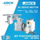 NUR 160 EUR - 750 Watt - POWER AC SERVO MOTOR von Jack JK-563A mit Nadel Positionsgeber