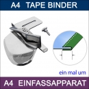 A4 EINFASSAPPARAT (ein mal um) Breite 4,75mm bis 20,6mm - Tape Binder all Size