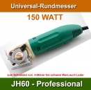 Pro Rundmesser JH60 150 Watt Schnitthöhe 10 mm CUT MESSER inkl. 2 Messer