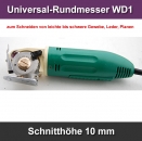 Universal-Rundmesser Zuschnittmesser WD-1 Schnitthöhe 10 mm
